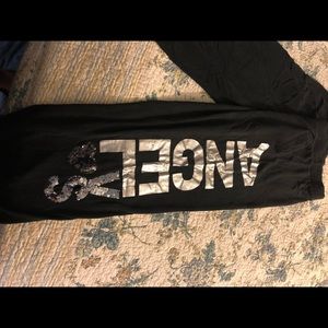 Victoria’s Secret Black Angel Sweatpants